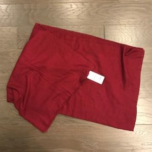 Large Oversized Zara Deep Red Scarf